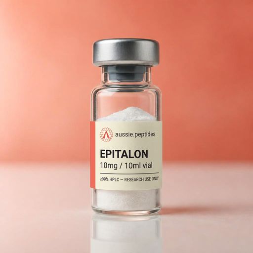 Aussie Peptides Epitalon 10mg — Pineal & mitochondrial peptides — Epitalon Australia Epitalon 10mg research peptide vial — Aussie Peptides