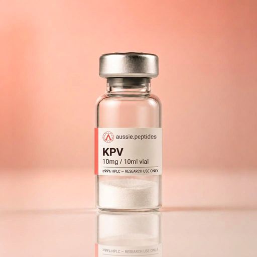 Aussie Peptides KPV 10mg — BPC & thymosin peptides — research peptide Australia KPV 10mg research peptide vial — Aussie Peptides