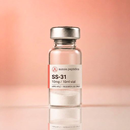 Aussie Peptides SS-31 (Elamipretide) 10mg — Pineal & mitochondrial peptides — research peptide Australia SS-31 (Elamipretide) 10mg research peptide vial — Aussie Peptides